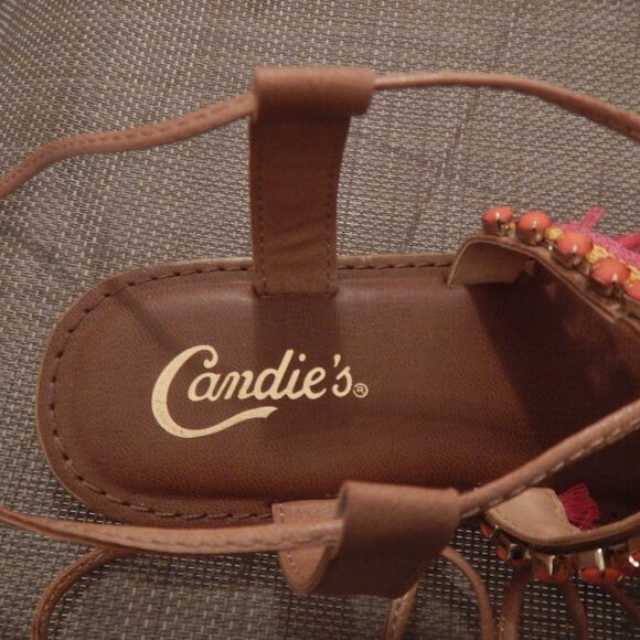 CANDIES SANDALS VERY COLORFUL LACE UP THE ANKLE - Picture 12 of 13